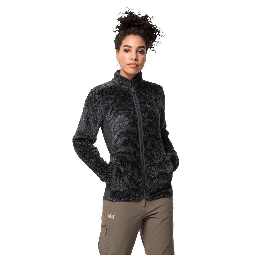 Jack Wolfskin PINE LEAF Női Fleece Kabát Csíkok - IOGXYZ-249